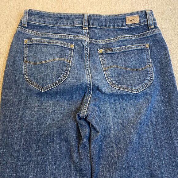 Lee Women's Jeans 10 Medium Bootcut Mid-Rise Stretch Denim Casual Classic - Picture 7 of 13